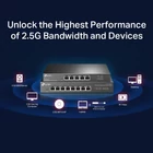 Kép 4/8 - TP-Link TL-SG108-M2 hálózati kapcsoló Beállítást nem igénylő (unmanaged) 2.5G Ethernet (100/1000/2500) Fekete