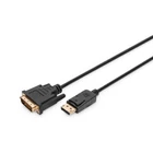 Kép 1/2 - Digitus AK-340306-030-S video átalakító kábel 3 M DisplayPort DVI-D Fekete