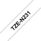 Kép 1/2 - Brother TZE-N231 címkéző szalag Fehéren fekete TZ