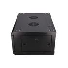 Kép 10/10 - Extralink 4U 600X450 WALL-MOUNTED RACKMOUNT CABINET BLACK Falra szerelhető állvány Fekete