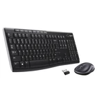 Kép 1/10 - Logitech 920-004508 billentyűzet Egér mellékelve Otthoni Vezeték nélküli RF QWERTY Nemzetközi amerikai Fekete