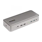 Kép 1/10 - StarTech.com 129UE-USBC-KVM-DOCK KVM kapcsoló Ezüst