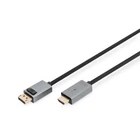 Kép 1/2 - Digitus DB-340202-018-S video átalakító kábel 1,8 M DisplayPort Fekete