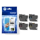 Kép 4/4 - Brother LC-421VAL PagePack 4 db Eredeti Standard teljesítmény Fekete, Cián, Magenta, Sárga