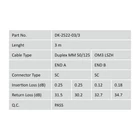 Kép 3/5 - Digitus DK-2522-03/3 InfiniBand és száloptikai kábel 3 M SC I-VH Türkizkék