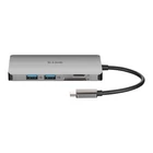 Kép 3/5 - D-Link DUB-M810 dokkoló állomás és port replikátor Vezetékes Thunderbolt 3 Ezüst
