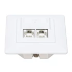 Kép 4/6 - Intellinet 771917 csatlakozóaljzat 2 x RJ-45 Fehér