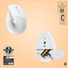Kép 6/6 - Logitech 910-006477 egér Irodai Jobbkezes RF vezeték nélküli + Bluetooth Optikai 4000 DPI