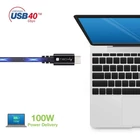 Kép 7/10 - Techly ICOC MUSB40-CMCM08 USB 4.0 USB-C-tól USB-C Thunderbolt 4 PD M/M 80cm Kábel