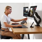 Kép 5/10 - Techly ICA-LCD 462B Kétmonitoros tartó 17-32" LCD 9kg gázos forgatható