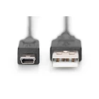 Kép 2/2 - Digitus AK-300130-030-S USB A - Mini B 3m Kábel Fekete