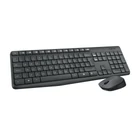 Kép 2/3 - Logitech 920-007921 billentyűzet Egér mellékelve Univerzális Vezeték nélküli RF QWERTY Északi Szürke