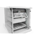 Kép 4/10 - 10" 6U falra szerelhető hálózati szekrény, SOHO PRO 325 x 315 x 300 mm, üvegajtó, szürke, szétszerelve, 30 kg