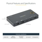 Kép 9/10 - StarTech.com SV221HUC4K KVM kapcsoló Fekete