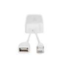 Kép 2/3 - Digitus DN-95208 hálózati elosztó Ethernet-áramellátás (PoE) támogatása Fehér