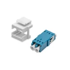 Kép 3/4 - LC adapterhez való keystone tartó (LC/LC duplex adapterrel, egy módú OS2, kék) mellékelve
