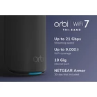 Kép 2/10 - Netgear RBE873B BE21000 Mesh WiFi 7 System Black 3-pack