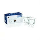 Kép 2/2 - DELONGHI DLSC310 eszpresszó pohárszett, 2 db, duplafalu, hőálló, 300°C