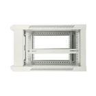 Kép 6/7 - Extralink szafa wisz 19\" 6U 450mm szara d. blaszane Falra szerelhető állvány Szürke
