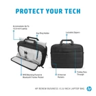 Kép 7/10 - HP notebook táska Renew Business 15,6" fekete (3E5F8AA)