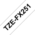 Kép 1/2 - Brother TZE-FX251 címkéző szalag Fehéren fekete