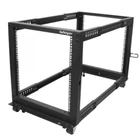 Kép 1/10 - StarTech.com 4POSTRACK12U állvány 12U Szabadonálló állvány Fekete