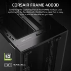 Kép 3/10 - Corsair FRAME 4000D Midi Torony Fekete