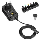 Kép 1/10 - Techly IPW-NTS2250G2 Univerzális 230V Tápegység 27W/2.25A 3-12V 6 DC és USB Csatlakozóval