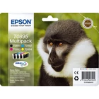 Kép 1/2 - Epson Monkey T0895 tintapatron 1 db Eredeti Fekete, Cián, Magenta, Sárga