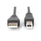 Kép 2/2 - Digitus AK-300105-010-S USB kábel USB 2.0 1 M USB A USB B 0,48 Gbit/s Fekete