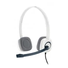 Kép 1/6 - Logitech 981-000350 fejhallgató és headset Vezetékes Fejpánt Iroda/telefonos ügyfélközpont Fehér