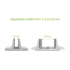 Kép 3/10 - Techly ICA-TBL 010 17" Függőleges Laptop Állvány Szélességállítással