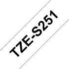 Kép 1/2 - Brother TZE-S251 címkéző szalag Fehéren fekete TZ
