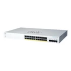 Kép 1/7 - Cisco CBS220-24P-4G Vezérelt L2 Gigabit Ethernet (10/100/1000) Ethernet-áramellátás (PoE) támogatása 1U Fehér