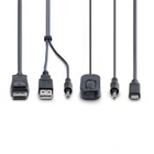 Kép 6/7 - StarTech.com C2-D46-UAC-CBL-KVM KVM kapcsoló Fekete
