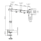 Kép 3/10 - Techly ICA-LCD 503BK Forgatható asztali tartó 13-32" LCD monitorhoz, 8kg