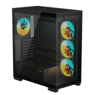 Kép 5/8 - GIGABYTE C500 PANORAMIC STEALTH Midi Tower Fekete