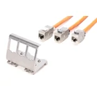 Kép 3/6 - DIN sínre szerelhető keystone adapter, 3x keystone modulhoz való profil