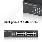 Kép 8/9 - Zyxel GS1100-16 Beállítást nem igénylő (unmanaged) Gigabit Ethernet (10/100/1000)