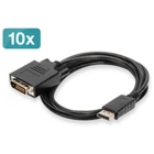 Kép 1/3 - Digitus AK-990900-020-S video átalakító kábel 2 M DisplayPort DVI-D Fekete