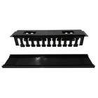 Kép 6/8 - Techly I-CASE CABLE-FR2 2U Kábel Szervező 19" Rack Szekrényekhez Fedéllel, Fekete