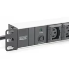 Kép 4/5 - Digitus 10-Outlet Strip Fekete 10 AC kimenet(ek) 250 V 2 M