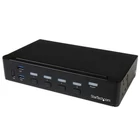 Kép 1/3 - StarTech.com SV431DPU3A2 KVM kapcsoló Keretállvány Fekete