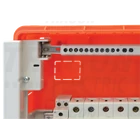 Kép 3/6 - Szigetelt földelősín (N/PE) EDSS-12/. mod.elosztóhoz  230/400VAC, 63A, 7,6×18,3mm, L=250 mm, 24P, IP20