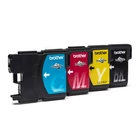 Kép 2/3 - Brother LC1100VALBP tintapatron 4 db Eredeti Fekete, Cián, Magenta, Sárga