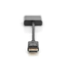 Kép 3/4 - Digitus AK-340403-001-S video átalakító kábel 0,15 M DisplayPort VGA (D-Sub) Fekete