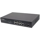 Kép 1/8 - Intellinet 561167 hálózati kapcsoló Vezérelt Gigabit Ethernet (10/100/1000) Ethernet-áramellátás (PoE) támogatása Fekete