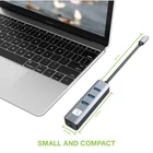 Kép 3/10 - Techly IDATA USB-ETGIGA3CA USB-C-RJ45 Gigabit Hálózati Kártya/Adapter, 3x USB-A Hub