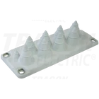 Kép 1/3 - Elosztószekrény kábelbevezető, gumi, 10db kábelhez  216x84mm; IP55