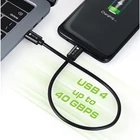 Kép 3/10 - Techly ICOC MUSB40-CMCM08 USB 4.0 USB-C-tól USB-C Thunderbolt 4 PD M/M 80cm Kábel